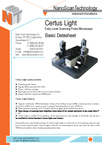 Certus Light - atomic force microscope